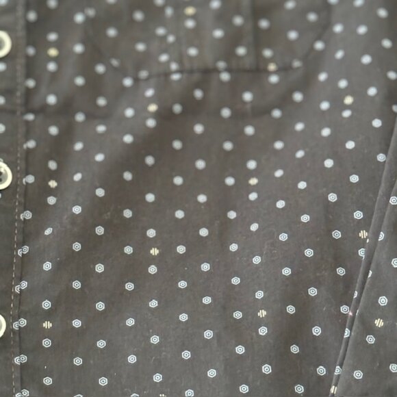 Kids Perry Ellis Button Down Dot shirt size 8 - Picture 2 of 5